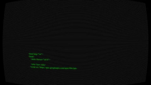 Hacker text code on a computer screen Stock Footage 124720093