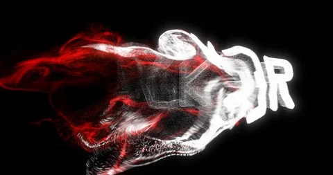 Hacker text disintegrating, breaking up in fluid particle. Stock Footage 125166585