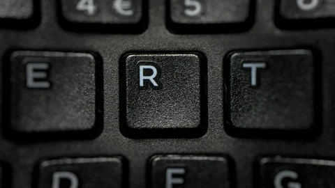 Hacker Text Type Keyboard letters close up camera moves fast 動画素材 117842305