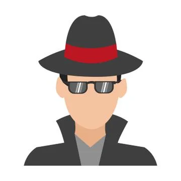 Hacker thief avatar Stock Illustration