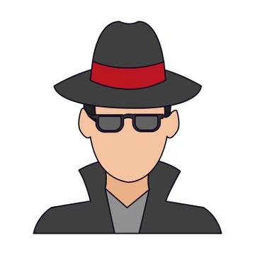 Hacker thief avatar Stock-Illustration