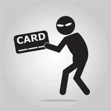 Hacker, Thief icon illustration 스톡 일러스트