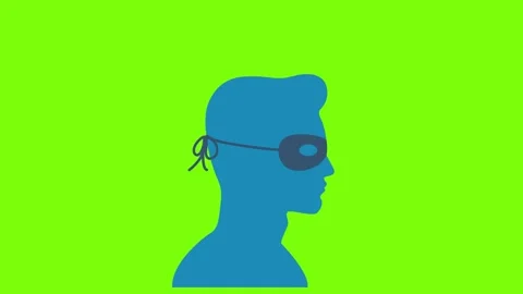 Hacker thief icon. Masked thief black. Mask superhero carnival or opera actor Stock Footage 337105118