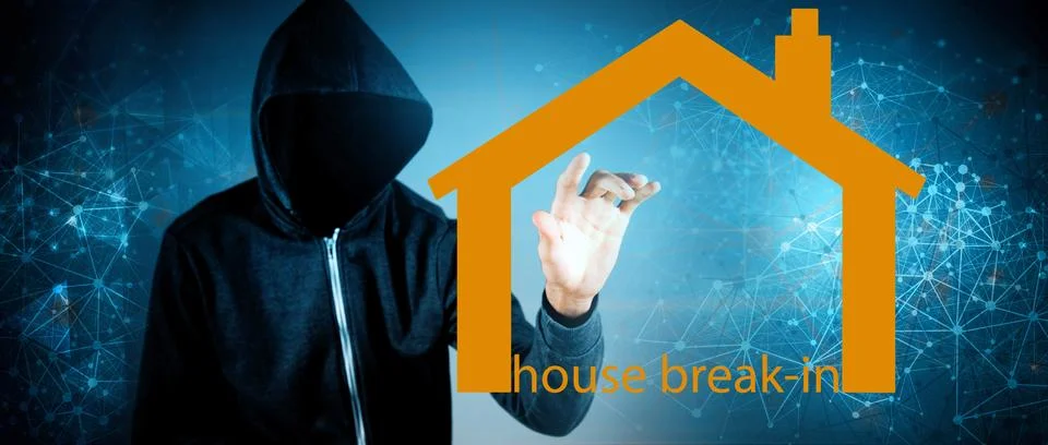 Hacker tries to hack smart home Stock Photos