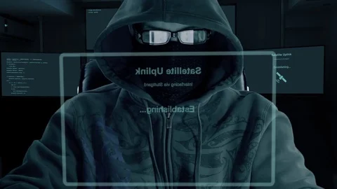 Hacker typing code. Night and low key. Close-up. Indoors night work. Programmer Stock Footage 82795707