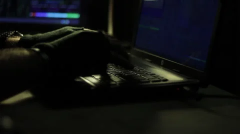Hacker Typing Stock Footage 43704792