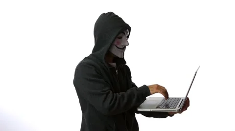 Hacker typing on notebook 4k Stock Footage 63170032