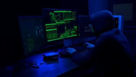 Hacker vs cyber security 16 Video stock 126887407