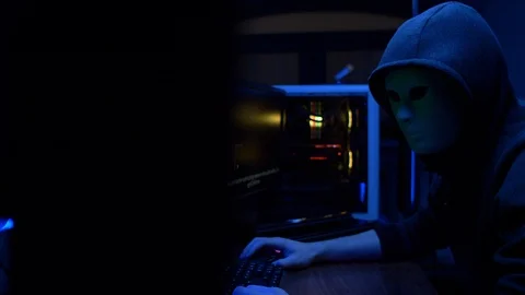 Hacker vs cyber security 3 Video stock 126886750