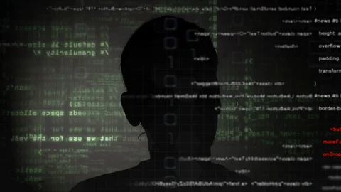 Hacker at work Stock Footage 128623967