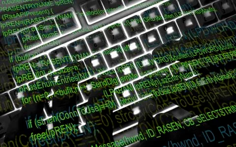 Hacker at work Stock-Illustration