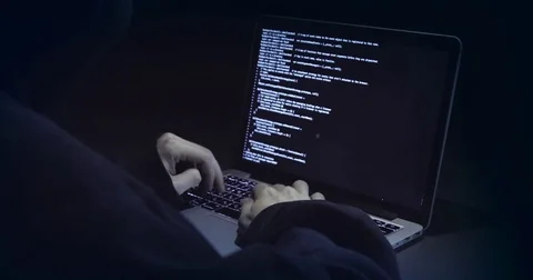Hacker Working Stock Footage 82336457