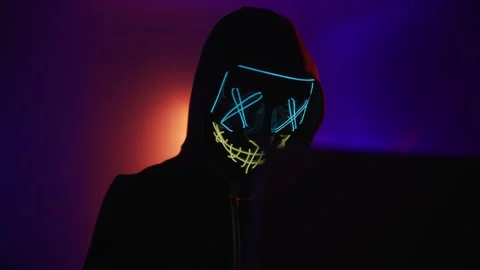 Hacker is working on laptop at night. Hands are typing a virus code at keyboard Stock Footage 164055893