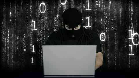 Hacker Working Table Fails Stock-Footage 20526282
