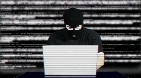 Hacker Working Table Fails Matrix 2 720 Stock-Footage 21940464
