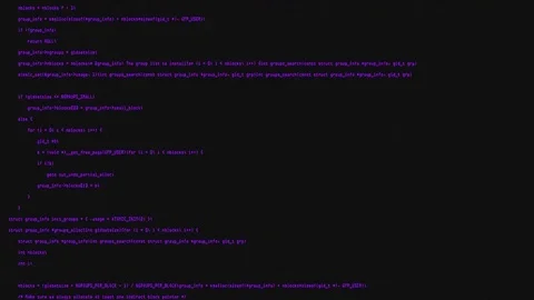 Hackercode purple Video stock 74264177
