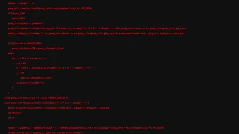 Hackercode red Stock Footage 74264179