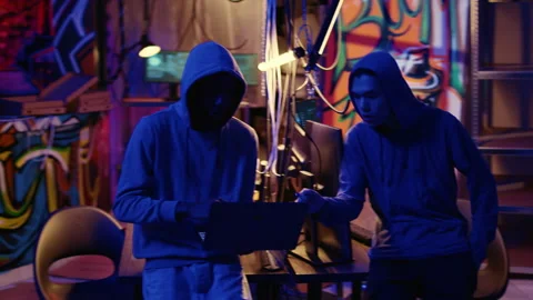 Hackers brainstorm ways to find exploits Stock Footage 258620862