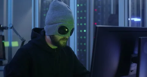 Hackers breaking into a data center Stock-Footage 133257723