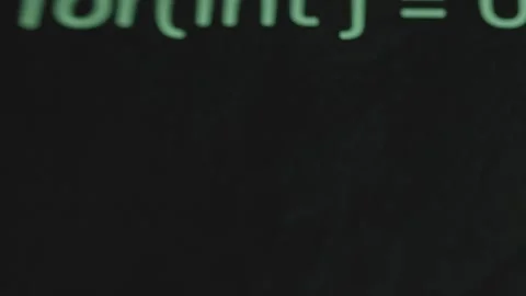 Hacker's code, macro view of words 스톡 동영상 302715148