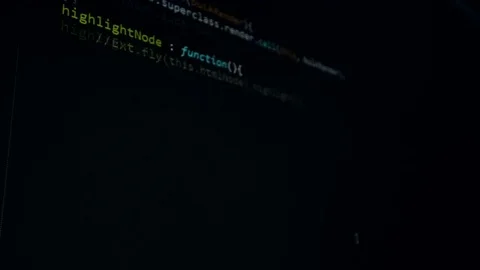 Hackers code running in a virtual space. Computer attack concept Stock Footage 75867287