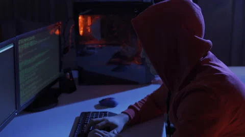 Hackers cyber attack. Stock Footage 220160844