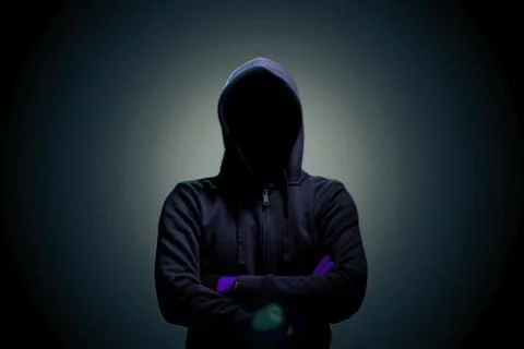 Hackers with a darkness. Stock Photos