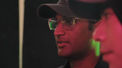 Hackers Doing Cyberattack on Computer at Night Stock Footage 245367043