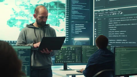 Hackers group using phishing tactics to compromise computer networks Stock Footage 277671582