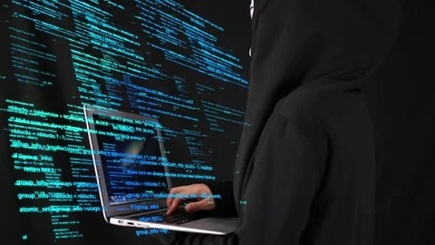 Hackers Knock Codes and Insert Trojan Horse Viruses to Launch Network Attack Stock Footage 245252368