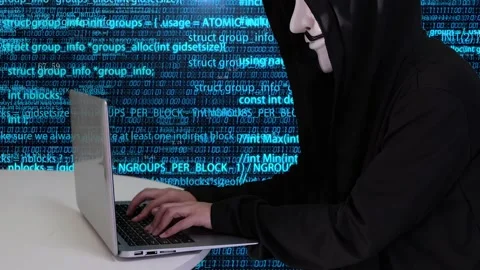 Hackers launch cyber attack and virus attack Stock Footage 223287231