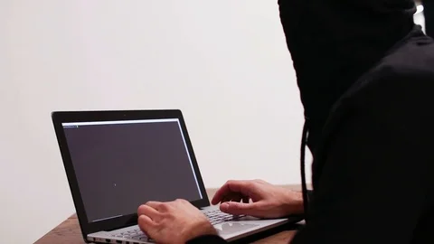 Hackers runs command line script Stock Footage 102706490