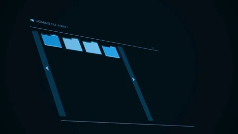 Hackers stealing private information, database files being hacked on screen Stock Footage 86276532