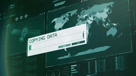 Hackers stealing satellite data, missile launch system breach, terrorism threat Video stock 83087084