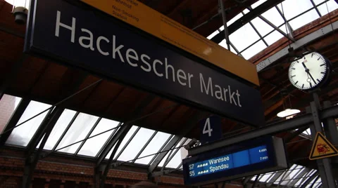 Hackescher Markt Station Stock Footage 32957606