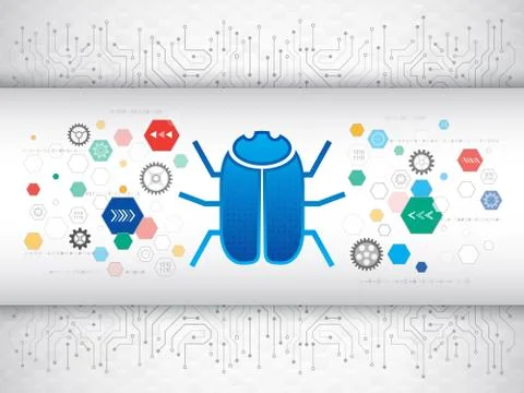 Hacking and ciber crimes data security. Illustrazione stock