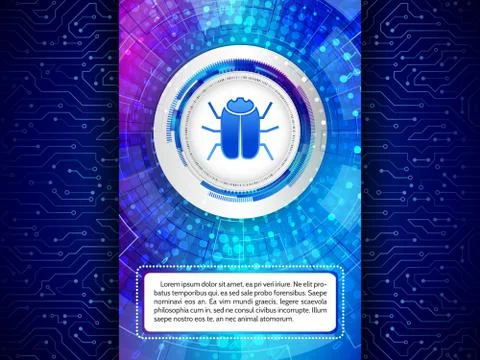 Hacking and ciber crimes data security. Illustrazione stock