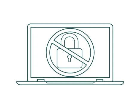 Hacking attack. Flat vector illustration Stock Illustration