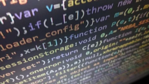 Hacking code animation. digital code program technology. cyberspace virus. Stock Footage 231137600