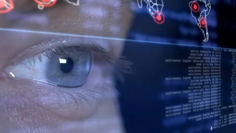 Hacking code Stock Footage 200139526