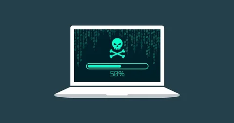 Hacking a computer Stock Footage 118091385