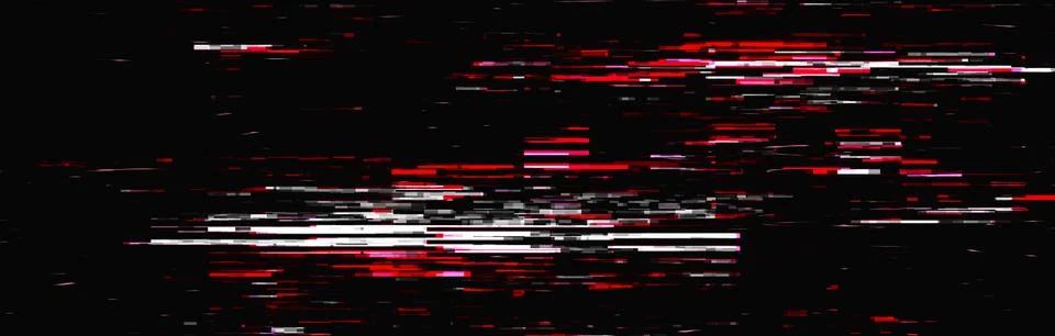 Hacking a computer network. Glitch effect background. Distortion of the digit Illustrazione stock