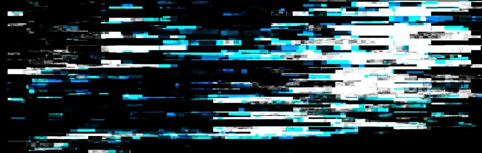 Hacking a computer network. Glitch effect background. Distortion of the digit Stock Illustration