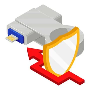 Hacking concept icon, isometric style Stockillustratie