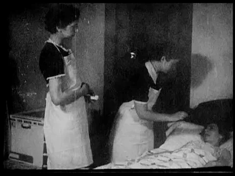 A hacking cough, interview, examination and X-ray indicate tuberculosis in a Stock Footage 74946951