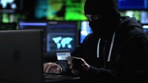 Hacking credit card password Video stock 200153547
