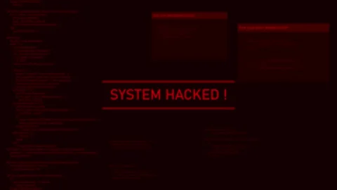 Hacking cyber security system hacked cyberattacks hack unauthorized access Stock Footage 304723653