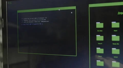 Hacking of database with admin access Stock Footage 67740062
