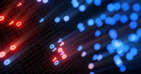 Hacking digital binary code matrix 01 background loop. Stock Footage 106946807