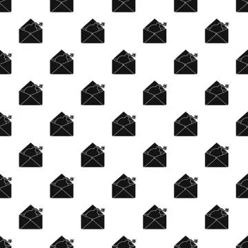 Hacking e-mail pattern, simple style Stock-Illustration